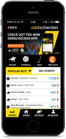 Oddschecker iPhone and Android